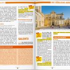 Seite 46-47 eines Reiseführers zeigt Rom und Latium mit Orten wie Kolosseum, Sixtinische Kapelle, Karten ikonisch.