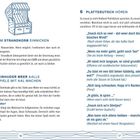 7 TÜDELN  
8 ETWAS NORDDEUTSCHES MIT „JES“ KONSUMIEREN  
9 FESTSTELLEN, WIE KLEIN DIE BREMER STADTMUSIKANTEN IN WIRKLICHKEIT SIND  

Illustration eines Fischbrötchens auf Seite 18.  
Foto der Bremer Stadtmusikanten-Skulptur auf Seite 19.