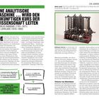 Zentraler Text: "EINE ANALYTISCHE MASCHINE ... WIRD DEN ZUKÜNFTIGEN KURS DER WISSENSCHAFT LEITEN". Bild einer Maschine.