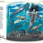 "Sedna, Königin der Tiefe." Darstellung einer mythologischen Meeresszene mit Sedna, Meeresbewohnern und arktischer Unterwasserwelt.