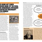 Vier Elemente ethologischer Experimente: Kausalität, Entwicklung, Evolution, Funktion. Konrad Lorenz auf einem Foto.