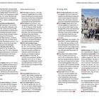 Seite 90: "Dubrovnik zum Stöbern und Shoppen". Seite 91: "Öl, Honig, Wein". Rechts: Ein Markt mit Menschen.