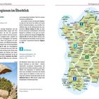 "Die Regionen im Überblick" ist der Titel. Eine Karte Italiens zeigt nummerierte Gebiete: 1-Norden, 2-Westen, 3, 4, 5. Texte beschreiben Eigenschaften.