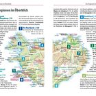 "Die Regionen im Überblick," "Reykjavík und Umgebung," "Westisland," "Nordisland," "Westfjorde," "Mývatn und Umgebung," enthält eine Karte von Island mit markierten Regionen und Beschreibungen ihrer Hauptattraktionen.