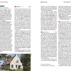 "KURZ & KNAPP," "Hollum," "Sturmopfer: die Hotels," "Scheltema und Steinvoort," "Leuchtturms Bornrif," "Die Inselorte: Hollum," "Magnuskerk." Ein historisches Haus mit Backsteinfassade.