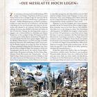 5. Kapitel: "Die Messlatte hoch legen". Beschreibung eines Twitch-Streams zu Heroes of Might & Magic III. Unten Illustration einer mittelalterlichen Stadt mit verschiedenen Gebäuden.