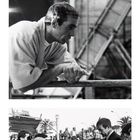 Kalenderblatt mit "Sean Connery". Drei schwarz-weiße Fotos von ihm, darunter eines in einem Cabrio mit Menschenmenge.