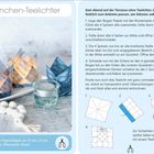 **Krönchen-Teelichter**

Links: Origami-Teelichter in Krönchenform neben Perlenkette, rechts: Faltanleitung, Schritt 1 bis 4.