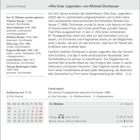 GEDICHTBAND: Besprechung von "Wie Gras. Legenden" von Michael Donhauser, Text über seine Auszeichnungen und lyrischen Stil. Kalender zeigt 12. Oktober, Sternzeichen Waage.