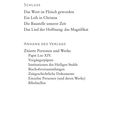 Texte über Perspektiven, Realismus, Diplomatie, Schluss mit Themen, Verlagsanhang über zitierte Werke und Papst.