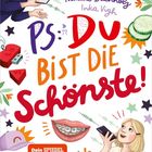 Texte: "WER", "WAS", "WANN", "Viele liebe Grüße, Deine ungeduldige Emma". Illustration mit kleinen Herzen und Postkarte.