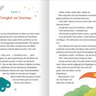 Kapitel 3: Tütenglück und Turbotempo. Illustration zeigt Schere, Fernglas, Fahne. Text beschreibt Abenteuer um Mina und Benno.