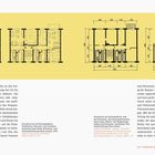 Texte: "Aus der Anordnung der Fenster... Lösungen." 
Grundrisse und Skizzen von Wohnungsaufteilungen auf gelbem Hintergrund.