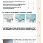 5 Richtig oder falsch? Kreuze an. 
6 Auf welchem Bild trocknet die Wäsche am schnellsten? Nummeriere. 
7 Mia stellt einen Topf mit Wasser auf die Herdplatte und schaltet sie ein...
8 Jan geht im Winter spazieren. Er atmet aus...