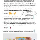 Rechnen mit Rechenstreifen, Hinweise: Übungsmaterial für Eltern, Beispielaufgaben. Bild: Hand mit Rechenstreifen.