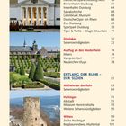 Seite 6: DIE RHEINSCHIENE – DER WESTEN, Duisburg und Sehenswürdigkeiten aufgelistet; darunter drei Fotos von Gebäuden.