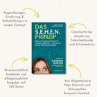 Es zeigt Text wie "Das S.E.H.E.N.-Prinzip", umgeben von weiteren Erklärungen. Ein Buchcover mit Augen und Untertitel.