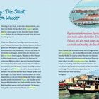 "Venedig: Die Stadt auf dem Wasser" und "Die Region auf dem Festland heißt Venetien, daher hat Venedig seinen Namen." Oben rechts sind Stadtansichten.