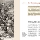 Kapitel III: Die Barockanlage. Reisen und bauen – Ismaning unter Fürstbischof Johann Franz Eckher. Illustration barocker Figuren und Engel.