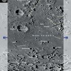 Kartenansicht eines Mondabschnitts mit Beschriftungen wie "Mare Imbrium", "Eudoxus" und "Aristoteles".