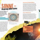 **Überschrift:** DIE SONNE – Ursprung allen Lichts. 

**Haupttext:** Die Sonne ist für uns etwas ganz Alltägliches...