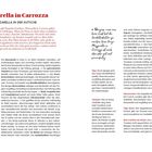 Titel: "Mozzarella in Carrozza"

Eine Seite mit zwei Spalten Text: 
1. Rezeptbeschreibung auf Deutsch.
2. Zutatenliste für 2 Personen.

Besonderes: Tipps und Wissenswertes im Text erklären Variationen und Zubereitung.