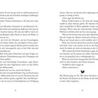 Seitenzahlen "14" und "15". Fließtext beschreibt eine Diskussion über Künstliche Intelligenz, Götter und eine Seherin. Ein Vogel-Symbol.
