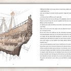 Seiten 64 und 65 zeigen einen Text über ein Schiff, insbesondere die Vasa. Links ist eine detaillierte Illustration des Schiffs.