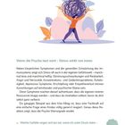 Titel: "Wenn die Psyche laut wird – Stress wirkt von innen". Illustration: Person balanciert ein Chaos-Wirrwarr.