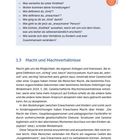 Reflexionsfragen zu Kindheit und erwachsen sein, gefolgt von "Was verstehst du unter Kindheit?" und weiteren Fragen. Abschnitt 1.3 behandelt Macht und Machtverhältnisse.