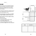 "3. Mehr ist mehr. Rio, Tom und Dale wurden mit einem Abendmahl verwöhnt..." Links Text, rechts Tabelle mit Katze und Protest.