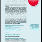 Reiseblog Frankfurt. Insider Tipps. Wäldchestag im Stadtwald. Kaffeehäuser in Frankfurt: Von traditionell bis urban.