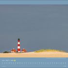 "Juni 2027 | Nationalpark Wattenmeer", Kalenderansicht mit einem Leuchtturm hinter einer Sanddüne unter blauem Himmel.