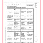 "differenziert fördern" oben, darunter ein Lesequiz mit Fragen und Lösungsfeldern in einer Tabelle.