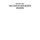 ERSTER TEIL
DAS ZWEITE DER BEIDEN DRAMEN

Schwarzer Text zentriert auf weißem Hintergrund.