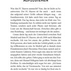 DIE KUNST, IMMER WIEDER AUFZUSTEHEN

Eine Seite Text über FC Bayern und die familiäre Atmosphäre im Verein. Erwähnung von Real Madrid.
