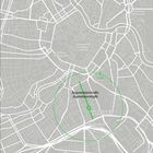 Argentinierstraße, Sankt-Elisabeth-Platz und Stephansdom sind markierte Orte auf einem Stadtplan Wiens.