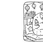 Eine Illustration zeigt einen Bären mit Melone und Selfie-Stick auf Kissen, umgeben von Lampions und Pflanzen.