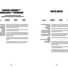 Links: Rezept für „Panisse-Pommes mit Knoblauch und Rosmarin“. Rechts: Rezept für „Fritto Misto“. Beide mit Zutaten und Anleitung.