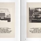 Links: Text beschreibt Umfrage zu Autogesicht mit Prozentzahlen. Foto eines Rolls-Royce. Rechts: Ähnliche Umfrage. Foto eines Fiat.