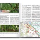 Text: „staatliches Exemplar“, „Feldheckenlandschaft“, „Natur-70-Route“, „Dünenlandschaft“, „Düvelsberg“. Landschaftsfotos und eine Wanderkarte.