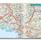 Der Text oben rechts lautet "Übersichtskarte". Die Karte zeigt Südfrankreich mit Städten, Straßen und Flüssen.