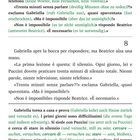 Text auf Italienisch und Deutsch. Dialog über eine Übung in völliger Stille. Kapitelnummer: 8. Beatrice gibt Anweisungen.