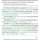S. 6: "The world was loud." / S. 7: "The park. That was two streets away." engl./dt. Textpassagen mit Vokabeln.