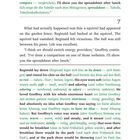 Seite 7. Text auf Englisch und Deutsch über ein Eichhörnchen, Reginalds Gefühle und Gedanken über Energieanbieter. Seitenzahl: 16.