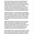 Text über das Führen eines Migräne-Tagebuchs. Es beschreibt, wie Datenanalyse Muster bei Migräneattacken aufdecken kann.