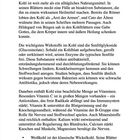 Wirkung der Inhaltsstoffe im Kohl: Enthält bioaktive Substanzen, Senfölglykoside wirken antibakteriell, viele Vitamine.