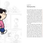 Text: "LUCY Pattern by Anna Fleiss"

Illustration: Lucy aus den Peanuts in einem rosa Oberteil und blauen Rock, gehend.