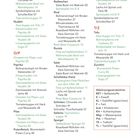 Rezepte: Hähnchen-Saté-Spieße mit Curry, Möhre, Linsen, Tofu, Zucchini, Erbsen, Asia-Gemüse, Rind, Feta, Spinat. Abkürzungen: BST, E, EL, etc.