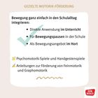 Gezielte Motorik-Förderung: Bewegung in den Schulalltag integrieren, Psychomotorik-Spiele, Anleitungen für Feinmotorik.